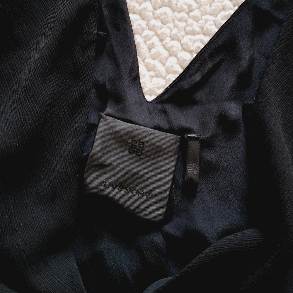 GIVENCHY Off Shoulder Maxi Dress Gown Black Sz 14 Org $5,995 - Picture 8 of 16